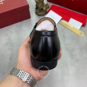 Giày Salvatore Ferragamo màu đen phiên bản cao cấp - Ảnh 8
