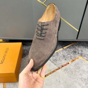 Giày nam hàng hiệu Louis Vuitton nam da lộn màu nâu giá tốt - Hình ảnh 6