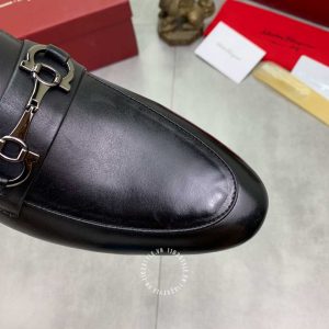 Giày Salvatore Ferragamo màu đen phiên bản cao cấp - Ảnh 6