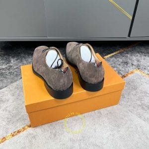 Giày nam hàng hiệu Louis Vuitton nam da lộn màu nâu giá tốt - Hình ảnh 3