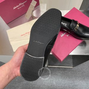 Giày Salvatore Ferragamo nam màu đen hàng hiệu - Ảnh 9
