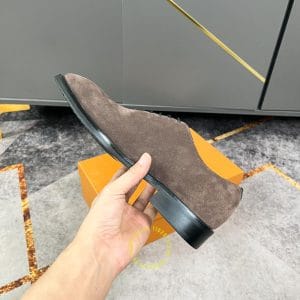 Giày nam hàng hiệu Louis Vuitton nam da lộn màu nâu giá tốt - Hình ảnh 7