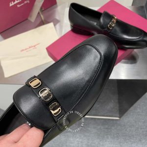 Giày Salvatore Ferragamo nam màu đen hàng hiệu - Ảnh 8