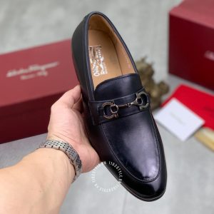Giày Salvatore Ferragamo màu đen phiên bản cao cấp - Ảnh 4