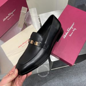 Giày Salvatore Ferragamo nam màu đen hàng hiệu - Ảnh 7