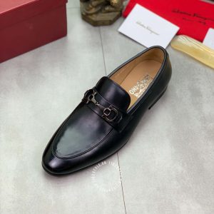 Giày Salvatore Ferragamo màu đen phiên bản cao cấp - Ảnh 5