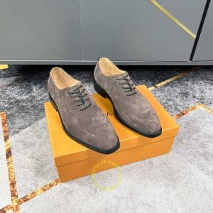 Giày nam hàng hiệu Louis Vuitton nam da lộn màu nâu giá tốt - Hình ảnh 2