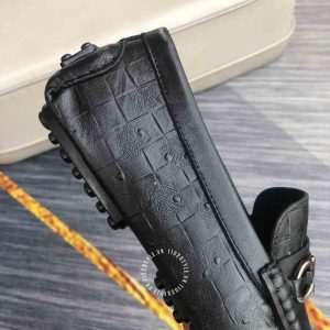 Giày nam hàng hiệu giá tốt Salvatore Ferragamo màu đen da xịn - Ảnh 6