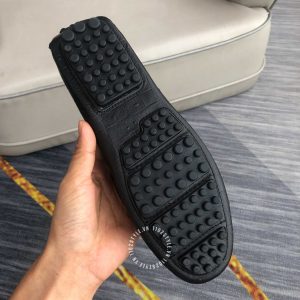 Giày nam hàng hiệu giá tốt Salvatore Ferragamo màu đen da xịn - Ảnh 8