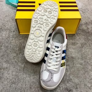 Giày nam hàng hiệu Gucci Sneaker nam phối màu trắng ghi sọc đen - Hình ảnh 6