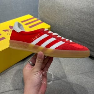 Giày Gucci Sneaker thể thao nam màu đỏ họa tiết sọc trắng dây trắng - Hình ảnh 6