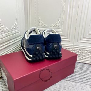 Giày Salvatore Ferragamo nam xanh than hàng hiệu - Ảnh 5