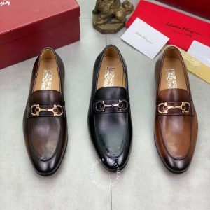 Giày Salvatore Ferragamo nam màu nâu sang trọng - Ảnh 9