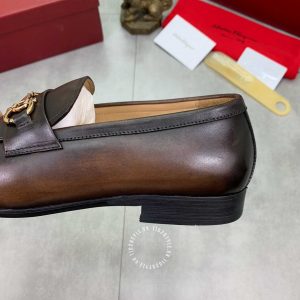 Giày Salvatore Ferragamo nam màu nâu sang trọng - Ảnh 7