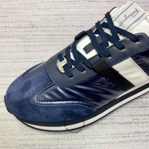 Giày Salvatore Ferragamo nam xanh than hàng hiệu - Ảnh 8