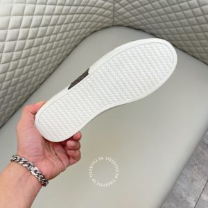 Giày nam hàng hiệu xách tay LV Sneakers màu trắng phối nâu - Ảnh 8