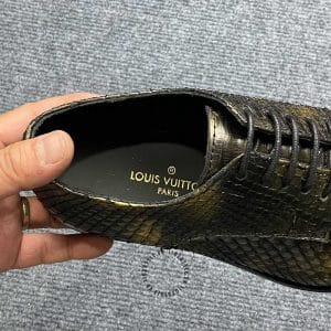 Giày nam hàng hiệu Louis Vuitton da rắn phối màu vàng đen - Ảnh 7