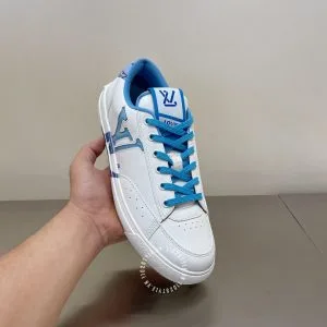 Giày charlie sneaker Louis Vuitton nam màu trắng xanh - Ảnh 5