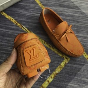 Giày Louis Vuitton Moca họa tiết cam cao cấp - Ảnh 4