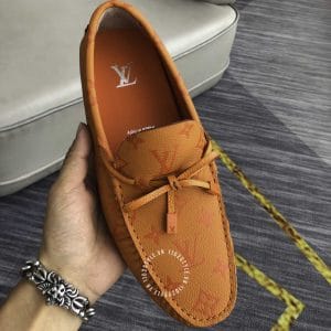 Giày Louis Vuitton Moca họa tiết cam cao cấp - Ảnh 7