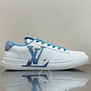 Giày charlie sneaker Louis Vuitton nam màu trắng xanh - Ảnh 7
