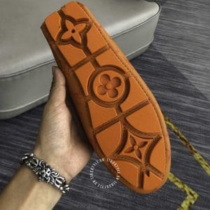 Giày Louis Vuitton Moca họa tiết cam cao cấp - Ảnh 9