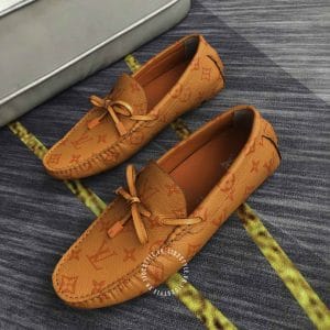 Giày Louis Vuitton Moca họa tiết cam cao cấp - Ảnh 3