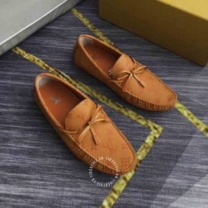Giày Louis Vuitton Moca họa tiết cam cao cấp - Ảnh 2