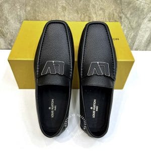 Giày Louis Vuitton đen da sần cao cấp giá tốt - Ảnh 2