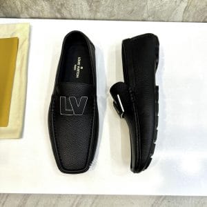 Giày Louis Vuitton đen da sần cao cấp giá tốt - Ảnh 7