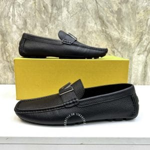 Giày Louis Vuitton đen da sần cao cấp giá tốt - Ảnh 6