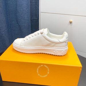 Giày nam siêu cấp Louis Vuitton sneaker màu trắng logo đính đá - Hình ảnh 6