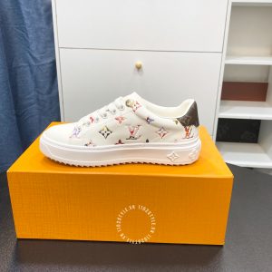 Giày nam super fake Louis Vuitton màu trắng họa tiết cao cấp - Ảnh 6