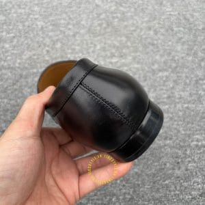 Giày lười Louis Vuitton da trơn màu đen đế cứng bản like auth - Hình ảnh 8