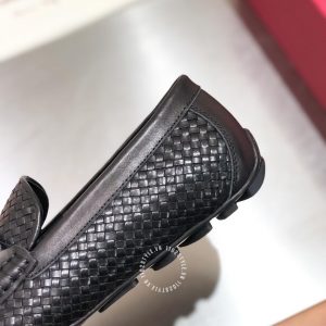 Giày nam da xịn Salvatore Ferragamo màu đen họa tiết nổi bật - Ảnh 7