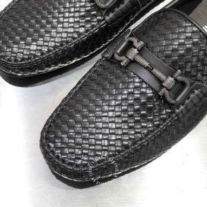Giày nam da xịn Salvatore Ferragamo màu đen họa tiết nổi bật - Ảnh 5