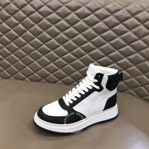 Giày Louis Vuitton sneaker cổ cao phối trắng đen replica 1:1 - Ảnh 8