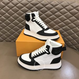 Giày Louis Vuitton sneaker cổ cao phối trắng đen replica 1:1 - Ảnh 2