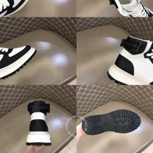 Giày Louis Vuitton sneaker cổ cao phối trắng đen replica 1:1 - Ảnh 9