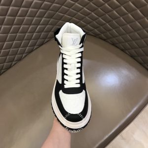 Giày Louis Vuitton sneaker cổ cao phối trắng đen replica 1:1 - Ảnh 5