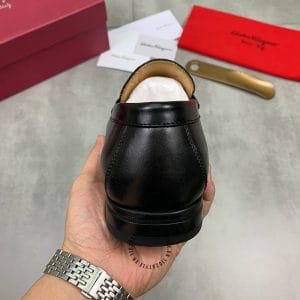 Giày Lười Salvatore Ferragamo nam màu đen họa tiết cá tính - Ảnh 7