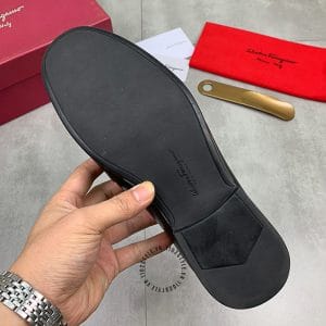 Giày Lười Salvatore Ferragamo nam màu đen họa tiết cá tính - Ảnh 8