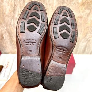 Giày Salvatore Ferragamo da bò màu nâu - Ảnh 9