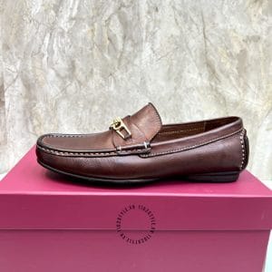 Giày Salvatore Ferragamo da bò màu nâu - Ảnh 5
