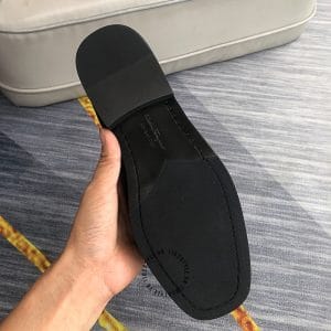 Giày Loafer Salvatore Ferragamo nam màu đen da sần cao cấp - Hình ảnh 9