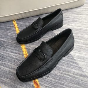 Giày Loafer Salvatore Ferragamo nam màu đen da sần cao cấp - Hình ảnh 3