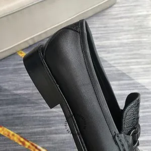 Giày Salvatore Ferragamo màu đen dập vân cá sấu hàng hiệu - Hình ảnh 7
