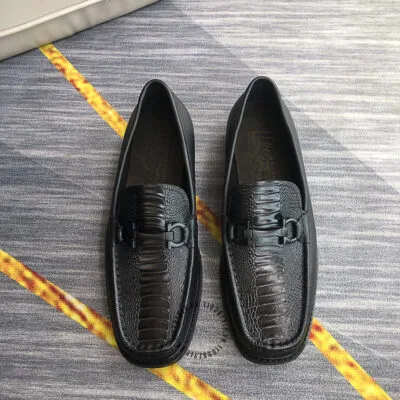 Giày Salvatore Ferragamo màu đen dập vân cá sấu bán chạy nhất tại Hồ Chí Minh