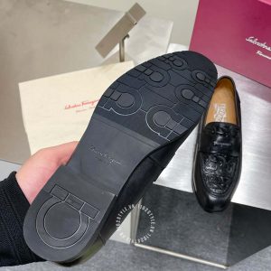 Giày nam Salvatore Ferragamo nam họa tiết dập nổi cao cấp - Ảnh 8