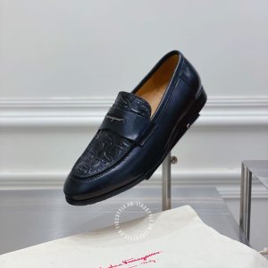 Giày nam Salvatore Ferragamo nam họa tiết dập nổi cao cấp - Ảnh 6